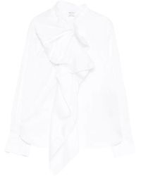 McQueen - Ruffled Long-Sleeve Shirt - Lyst