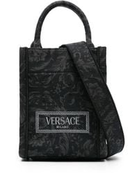 Versace - Mini Barocco Athena Jacquard Tote Bag - Lyst