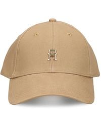 Tommy Hilfiger - Baseballkappe mit Logo-Schild - Lyst