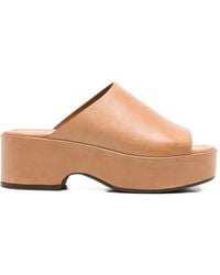 CURIOSITÉ - Platform Leather Sandals - Lyst