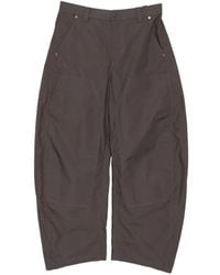 CROQUIS - Rivet-Trim Barrel Trousers - Lyst