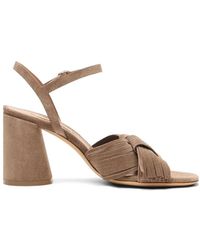 Casadei - Cleo Xanadou Knotted-Upper Heeled Sandals - Lyst