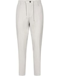 Eleventy - Drawstring-Waist Tapered Trousers - Lyst