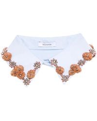 Dice Kayek - Crystal-Embellished Striped Collar - Lyst