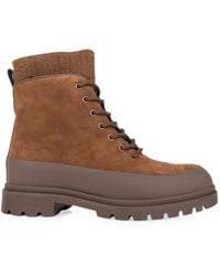 Linda Baumann - Lace-Up Suede Ankle Boots - Lyst