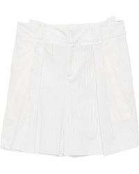 SONIA CARRASCO - Pinstriped Bermuda Shorts - Lyst