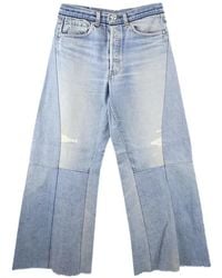 READYMADE - Patchwork Distressed Jeans - Lyst