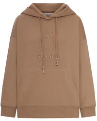 Max Mara - Sudadera Con Capucha Y Logo Bordado - Lyst