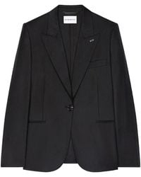 Givenchy - Gestreept Wollen Jack Met Enkele Rij Knopen - Lyst