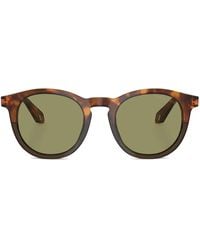 Giorgio Armani - Round-Frame Sunglasses - Lyst