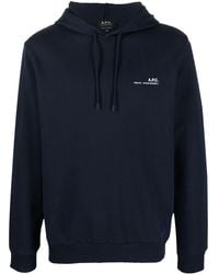 A.P.C. - Hoodie In Cotton - Lyst