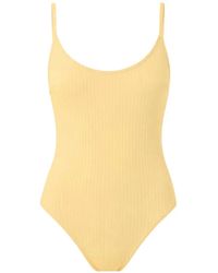 Rip Curl - Ribbed Scoop-Neck Swimsuit - Lyst