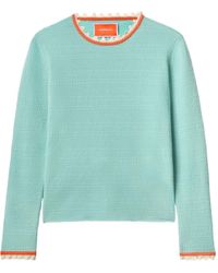 La DoubleJ - Textured-Knit Crew-Neck Sweater - Lyst