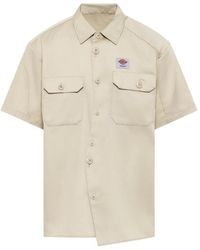Undercover - Asymmetric Curved-Closure Shirt - Lyst