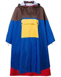 Marni Capa con diseño colour block - Azul