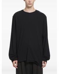 Ziggy Chen - Front-Seam Long-Sleeve T-Shirt - Lyst