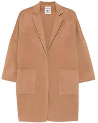 Semicouture - Mantel mit aufgesetzten Taschen - Lyst