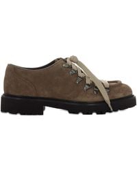 Doucal's - Lace-Up Suede Low-Top Boots - Lyst
