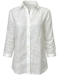 Marella - Button-Down Quarter-Sleeve Shirt - Lyst