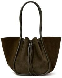 Proenza Schouler - Large Ruched Suede Tote Bag - Lyst