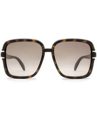Gucci - Tortoiseshell-Effect Square-Frame Sunglasses - Lyst