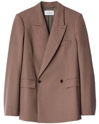 Lemaire - Double-Breasted Tailored Jacket - Lyst