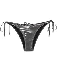 Agent Provocateur - Embellished Tie-Side Bikini Bottom - Lyst