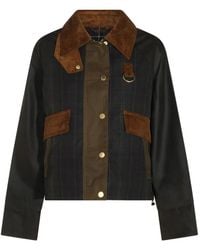 Barbour - Irene Check-Pattern Corduroy-Collar Jacket - Lyst