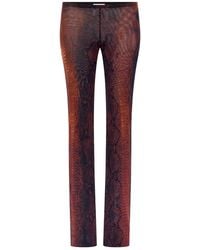 Jean Paul Gaultier - Mesh Printed Python Trousers - Lyst