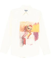 Kidsuper - Girl Painting Button-Up Shirt - Lyst