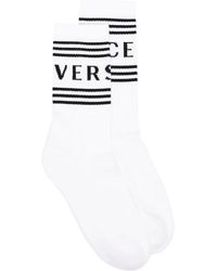 Versace - 90S Vintage Logo Socks - Lyst