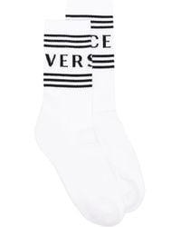 Versace - Socken Mit 90S Vintage-Logo - Lyst