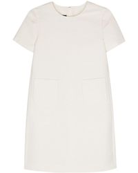 Emporio Armani - Ribbed Mini Dress - Lyst