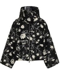 Moncler - Perroquet Floral Sequin Short Down Jacket - Lyst