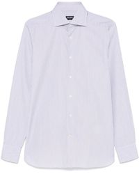 ZEGNA - Striped Shirt - Lyst