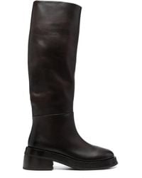 Marsèll - 60Mm Fondello Leather Knee-High Boots - Lyst