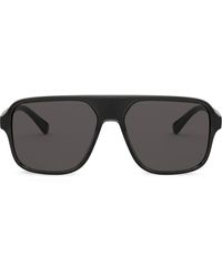 Dolce & Gabbana - Step Injection Pilot-frame Sunglasses - Lyst