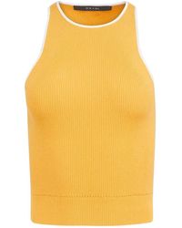 Toccin - Avery Ribbed-Trim Tank Top - Lyst