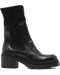 Marc O' Polo - 70Mm Elastic-Panel Block-Heel Boots - Lyst