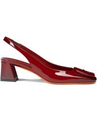 Santoni - 50Mm Patent-Leather Pumps - Lyst
