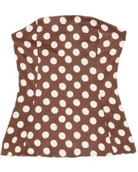 Faithfull the Brand - Petro Polka-Dot Bandeau Top - Lyst