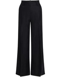 Karl Lagerfeld - High-Rise Wide-Leg Trousers - Lyst