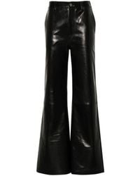 Sandro - High-Waist Wide-Leg Trousers - Lyst