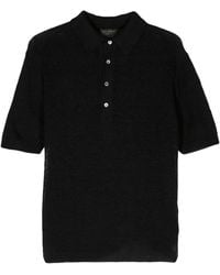 Dell'Oglio - Open-Knit Polo Shirt - Lyst