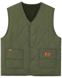 Chocoolate - Reversible Quilted Fleece Gilet - Lyst