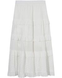 B+ AB - Tiered Lace-panel Maxi Skirt - Lyst