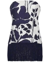 Cara Cara - Floral-Print Fringed Blouse - Lyst