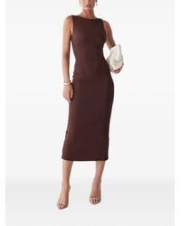 BWLDR - Suny Textured Sleeveless Midi Dress - Lyst