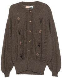 Magliano - Cardigan Cor À Fleurs Brodées - Lyst