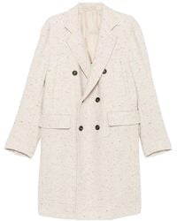 Eleventy - ヘリンボーン ダブルコート - Lyst